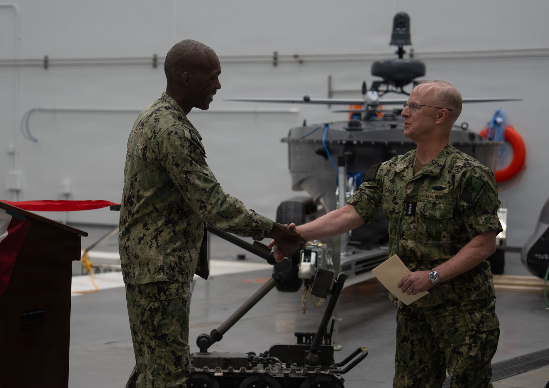 Navy creates warfighting development center in Virginia to determine how the sea service will employ unmanned systems in future battles